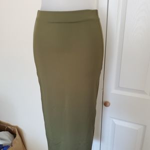 Olive Oil Skirt size XS Bodycon Midi Pen